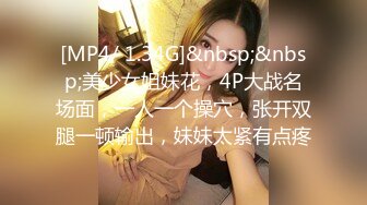 [MP4/ 1.34G]&nbsp;&nbsp;美少女姐妹花，4P大战名场面，一人一个操穴，张开双腿一顿输出，妹妹太紧有点疼