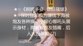 ★☆《婀娜多姿⭐极品骚婊》★☆保时捷车模为赚钱下海被炮友各种操，小背心哪吒头展示身材，蹲着被炮友插嘴，后入大白美臀 (2)