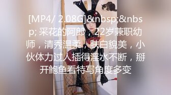 [MP4/ 2.08G]&nbsp;&nbsp; 采花的阿郎，22岁兼职幼师，清秀温柔，肤白貌美，小伙体力过人插得淫水不断，掰开鲍鱼看特写角度多变