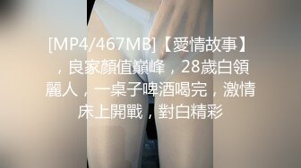 [MP4/467MB]【愛情故事】，良家顏值巔峰，28歲白領麗人，一桌子啤酒喝完，激情床上開戰，對白精彩