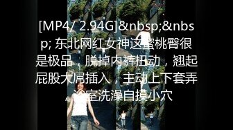 [MP4/ 2.94G]&nbsp;&nbsp; 东北网红女神这蜜桃臀很是极品，脱掉内裤扭动，翘起屁股大屌插入，主动上下套弄，浴室洗澡自摸小穴