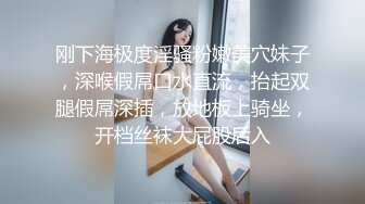 刚下海极度淫骚粉嫩美穴妹子，深喉假屌口水直流，抬起双腿假屌深插，放地板上骑坐，开档丝袜大屁股后入