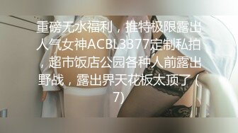 重磅无水福利，推特极限露出人气女神ACBL3377定制私拍，超市饭店公园各种人前露出野战，露出界天花板太顶了 (7)