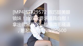 [MP4]STP29572 乖巧甜美眼镜妹！应观众要求道具自慰！拿出假屌吸吮，抽插微毛骚逼，翘起屁股后入 VIP0600